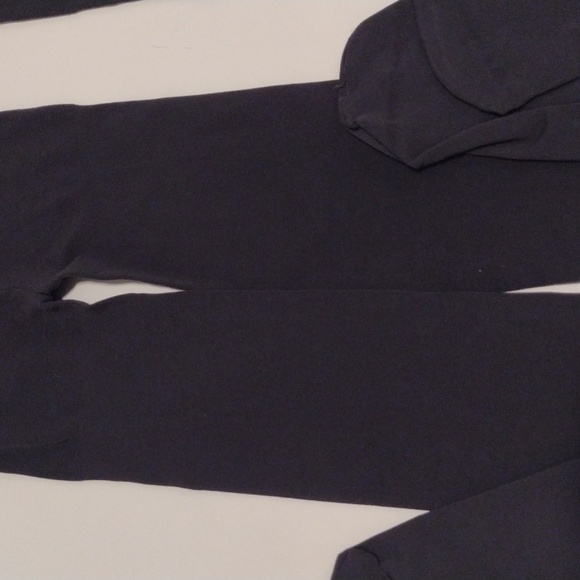 NEW Set of Two Thick Opaque Dark Charcoal Gray Footed Tights Size Small - Picture 4 of 13
